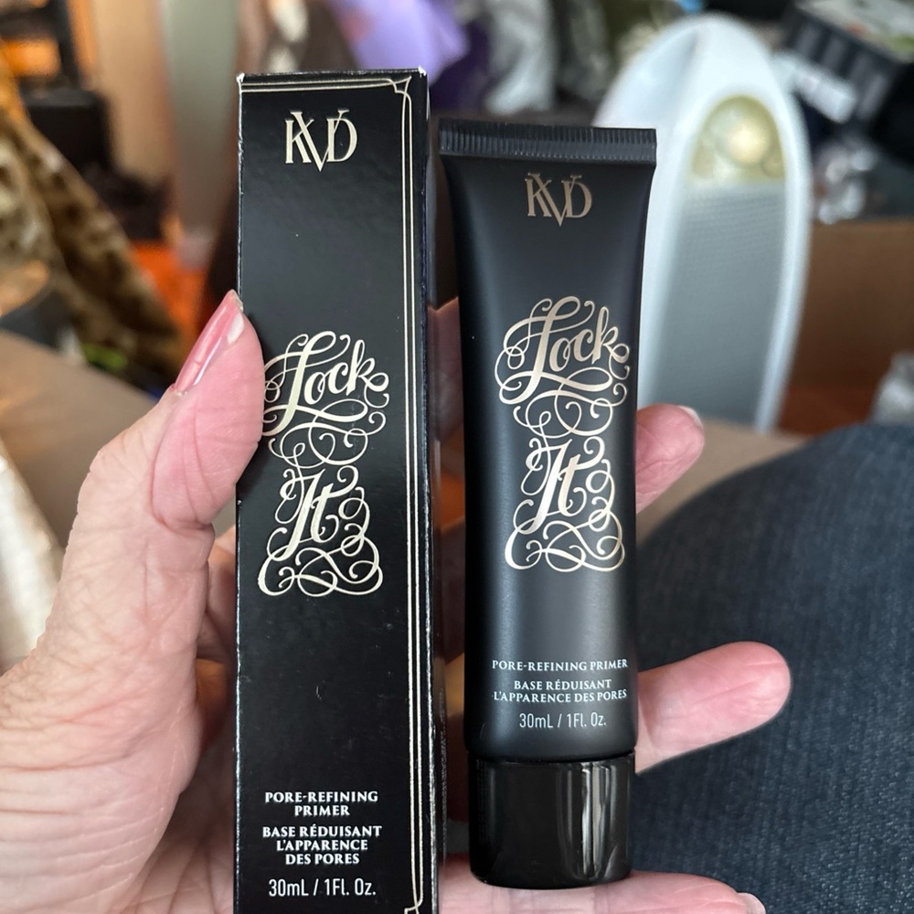 NIB KVD Beauty Lock-It Vegan Pore-Refining Hydrating Primer with Rice Water